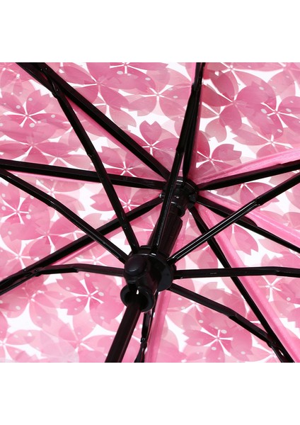 Şeffaf Şeffaf Şemsiye Kiraz Çiçeği Mantar Apollo Sakura 3 Kat Şemsiye (Pembe) (Yurt Dışından) modelleri