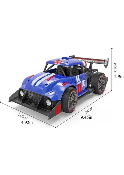 1:16 Alaşım Rc Araba 2.4g 4ch Sprey Işık Yüksek Hızlı Uzaktan Kumanda Araba Drift Stunt Araba Fırçalanmış Rc Uzaktan Kumanda Araba Modelleri # 4 | Rc Arabalar (Mavi) (Yurt Dışından)