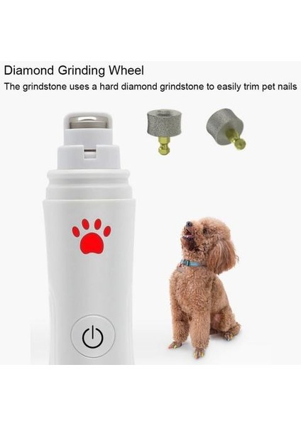 LED Petural Köpek Tırnak Öğütücü ve Clippers 3 Hız Şarj Edilebilir Elektrikli Pet Tırnak Giyotin Ağrısız Paws Bakım Kırpma Aracı | Köpek Tırnak Makası (Yurt Dışından)