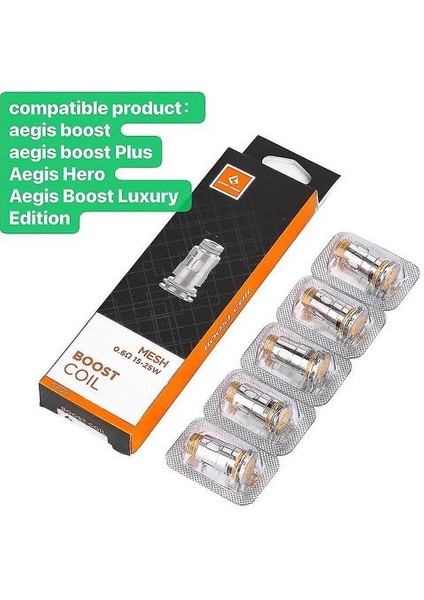 5 Adet Geek Aegis Boost Occ Bobin 0.4 Ohm Aegis B Serisi Bobin 0.40.6 Aegis Boost Için (Yurt Dışından)