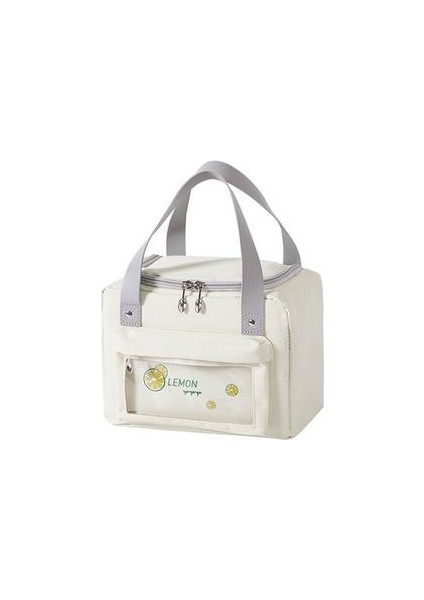 1 Adet Yalıtımlı Isı Öğle Yemeği Çanta Kadın Çocuk Tote Termal Soğutucu Gıdalar Açık Piknik Taşınabilir Kutusu Su Geçirmez Japon Tarzı | Öğle Yemeği Çantalar (Beyaz) (Yurt Dışından)