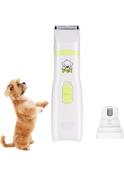 2 In 1 Pet Bakım Makinesi Köpek Kedi Saç Düzeltici Pil Powered Evcil Takım Tırnak Taşlama Düşük Gürültü Saç Düzeltici Pet Araçları | Köpek Saç Düzelticiler (Yurt Dışından)