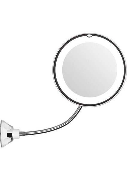 10X Büyüteç Parlak LED Makyaj Aynası Esnek Yooseneck Kozmetik Ayna Büyütme Yatak Odası Banyo Için Vanity Aynalar | Banyo Aynaları (Yurt Dışından)