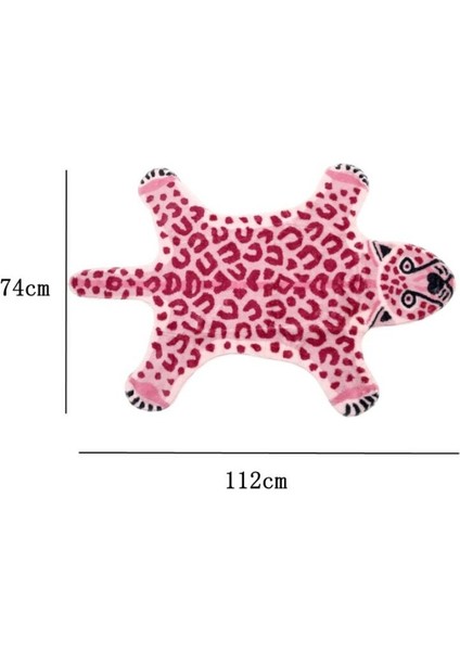 Pembe Leopar Desen Halı Faux Cilt Deri Kaymaz Anti Skid Mat Yıkanabilir Hayvan Baskı Halı Oturma Odası Yatak Odası Için | Halı (Yurt Dışından) fiyatları