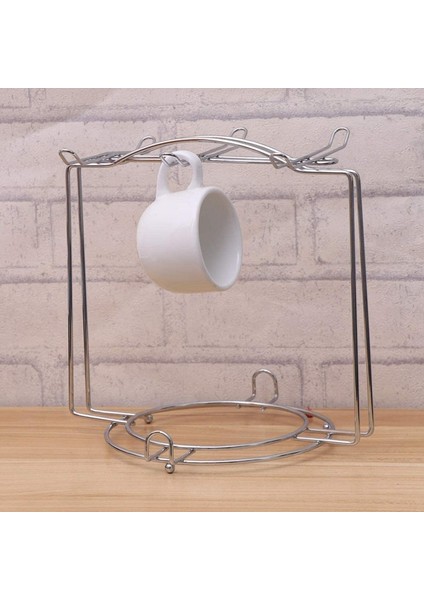 Paslanmaz Çelik Kahve Fincanı Tutucu Ev Mutfak 6 Kupa Asmak Tırnak Ücretsiz Su Kupası Tutucu | Kupası ve Amp;bardak Tutucular (Yurt Dışından) modelleri