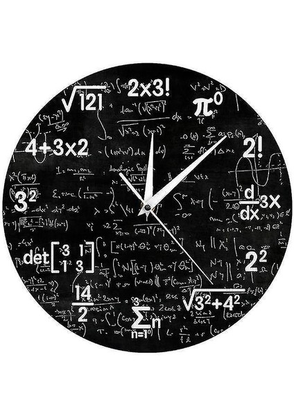 Matematiksel Denklem Modern Minimalist Dekoratif Duvar Saati (Yurt Dışından)