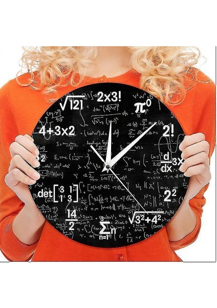 Matematiksel Denklem Modern Minimalist Dekoratif Duvar Saati (Yurt Dışından)