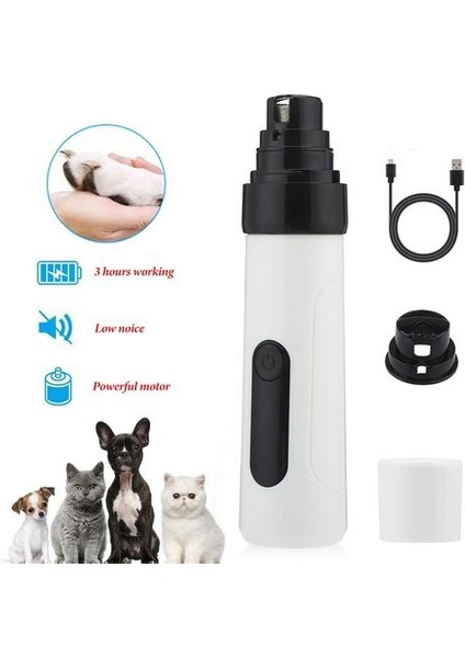 Köpekler Için Tırnak Makası Tırnak Öğütücü Profesyonel Bakım Giyotin Elektrikli Kedi Pençe Clipper USB Pet Tırnak Kırpma Aracı N16 | Köpek Tırnak Makası (Tip A) (Yurt Dışından)