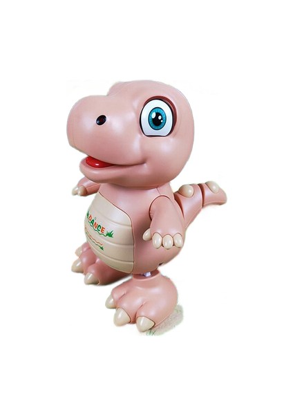 Elektrikli Dinozor Dans LED Işıkları Çoklu Müzik Karikatür Hayvan Oyuncaklar Triceratops ve Tyrannosaurus Rex Çocuk Oyuncak Hediyeler | Elektronik Evcil Hayvanlar (Pembe) (Yurt Dışından)