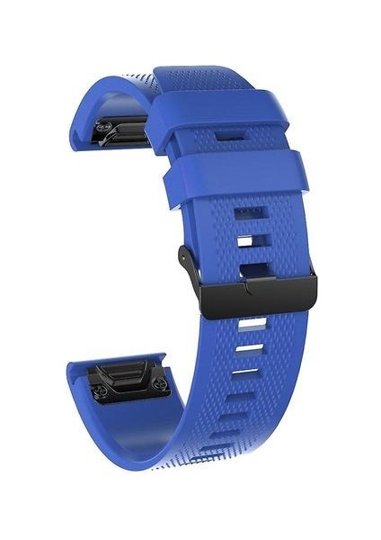 Açık Mavi Yumuşak Silikon Saat Bandı Kayışı Garmin Fenix 6x / 6x Pro / Fenix 5x / Fenix 5x Plus 26MM (Yurt Dışından)