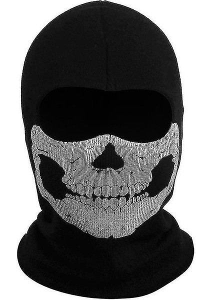 Kafatası Balaclava Hayaletler Kafatası Tam Yüz Maskesi Cosplay Parti Cadılar Bayramı Açık Motosiklet Bisiklet Bisiklet (Yurt Dışından)