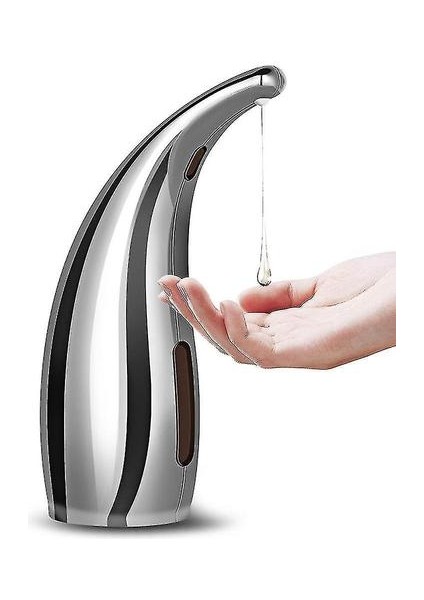 Sabun Losyonu Dağıtıcılar Banyo Otomatik Sabunluk Gümüş (Yurt Dışından)