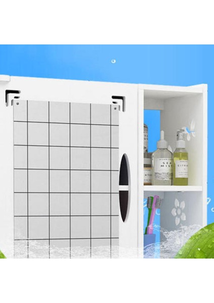 Banyo Duvar Rafı Banyo Rafı, Yumruksuz Duvar Asılı Dolap Depolama Organizatör Depolama Rafı (Yurt Dışından) modelleri