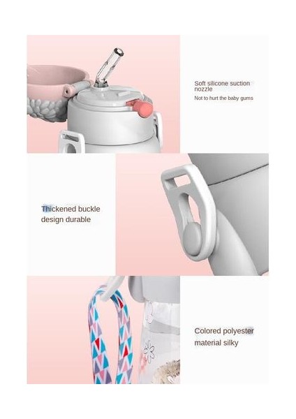 490ML Çocuk Saman Kupası, Öğrenciler Için Saman ile Yaz Için Uygun Açık Mekan Taşınabilir Sızıntılı Sızıntı Korumalı Saman Kupası (Yurt Dışından) modelleri