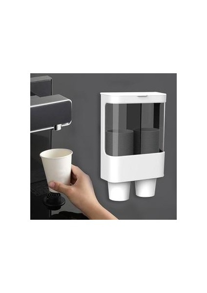 Fincan Dağıtıcı, Bardak Tutucu Su Bardağı Dağıtıcı Duvar Monte Banyo Otomatik Fincan Depolama Raf Bardağı Konteyner | Raflar ve Amp;tutucular (Yurt Dışından) fiyatları