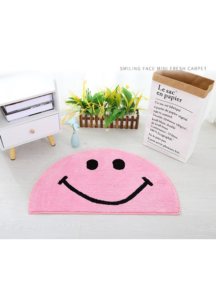 Kalın Mat Anti Kayma Kapı Mat Mutfak Ped Kaymaz Banyo Banyo Mat Kapı Emici Gülümseme Yüz Modern Ev Dekor | Mat (50 * 80 Cm) (Yurt Dışından)