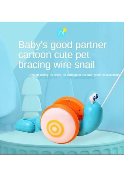 Çocuk Halat Çekme Salyangoz Oyuncak Yaratıcı Işık Müzik Çekme Salyangoz Bebek Toddler Oyuncaklar | Elektronik Evcil Hayvanlar (Yurt Dışından) modelleri