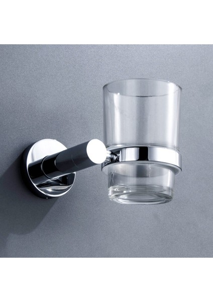 Banyo Paslanmaz Çelik Tek Fincan Tutucular Kolye Modern Cam Tumbler Lavabo Krom Kaplama Diş Fırçası Kupası Raf Raf | Kupası ve Amp;bardak Tutucular (Yurt Dışından) modelleri