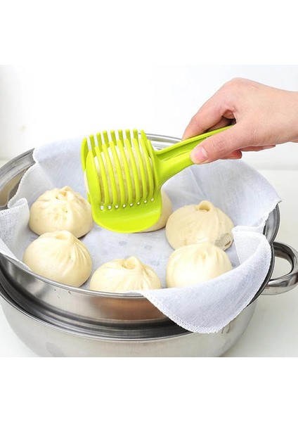 4pcs Mutfak Aletleri Limon Domates Dilimleyici, Domates Yumurtaları Vb. Yuvarlak Dilimleyici, Çok Fonksiyonlu Gıda Klibi (Yurt Dışından) fırsatları