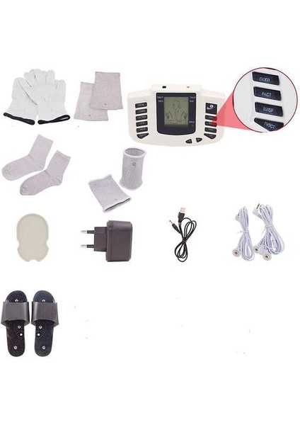 Elektrik Kasları Relax Stimülatörü Terapi, Masajı 16 Pedler Darbe Tens (Ingilizce Terlikler) (Yurt Dışından) modelleri
