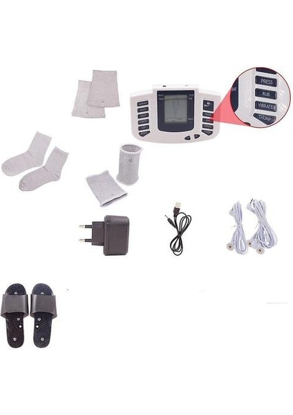 Elektrik Kasları Relax Stimülatörü Terapi, Masajı 16 Pedler Darbe Tens (Ingilizce Terlikler) (Yurt Dışından) indirimleri