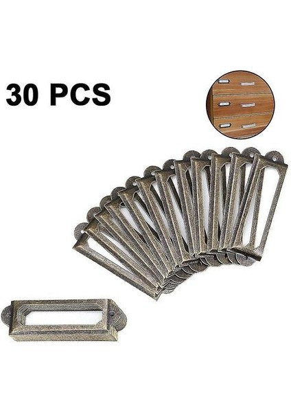 30 Adet Kart Tutucu Çekmece Çekme/etiket Çerçeveleri Kart/etiket Tutucu/etiket (Yurt Dışından)