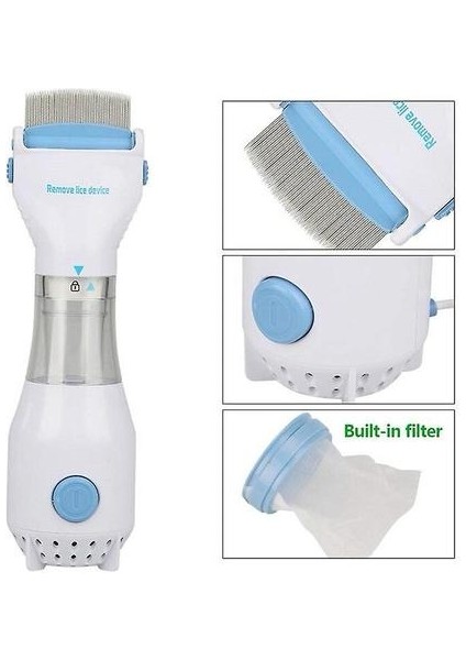 Elektrikli Lice Catcher Pet Saç Temizleyici Çok Fonksiyonlu Fiziksel Lice Yumurta Tarak Pet (Ingıltere Fişi) (Yurt Dışından) fiyatları