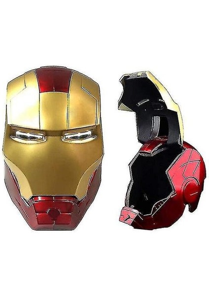 Avengers 1:1 Demir Adam Elektrikli Kask Cosplay Maske Çocuklar Yetişkin Aydınlık Maske Parti Hediye (Yurt Dışından)