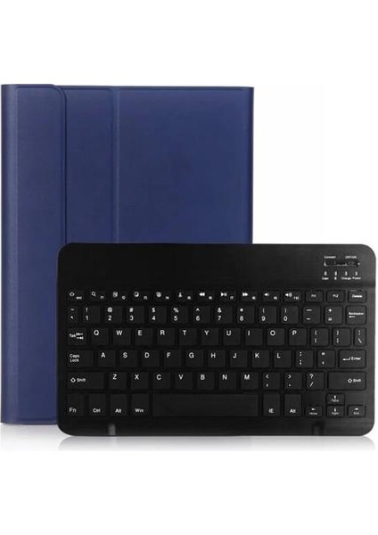 Qwerty iPAD 10.2 2019 Kablosuz Bt3.0 Klavye Kılıfı iPad Koruyucu Kılıf Klavye (Mavi ve Siyah) (Yurt Dışından)