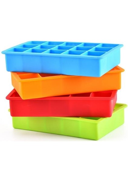 4pcs/set 15 Izgara Silikon Buz Tepsisi, Gıda Sınıfı Malzeme, Dıy Her Türlü Buz Küpü, Yüksek Sıcaklık Direnci, Kolay Demul (Yurt Dışından) indirimleri