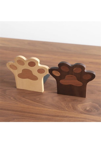 1psc Basit Ahşap Kedi Pençe Kitap Alanları, Öğrenciler Için Kitap Alanları, Yaratıcı Kalınlaştırılmış Bölücüler (Yurt Dışından)