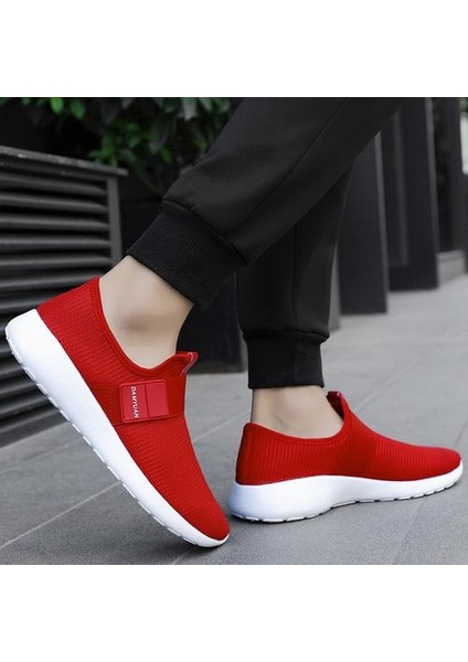 Işık Koşu Ayakkabıları Üzerinde Kayma Nefes Rahat Erkek Spor Ayakkabı Moda Büyük Boy Açık Spor Salonu Koşu Erkek Spor Ayakkabı Koşu Ayakkabıları (Yurt Dışından)