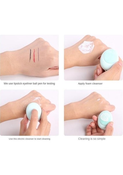 Silikon Temizleyici, Derin Temizleme Ultrasonik Yüksek Frekanslı Akıllı Su Geçirmez Temizleyici (Yurt Dışından) fırsatları