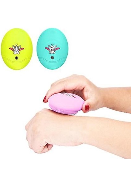 Silikon Elektrikli Yüz Temizleme Fırça Yüz Cilt Temizleyici Temizlik Masajı (Pembe) (Yurt Dışından)