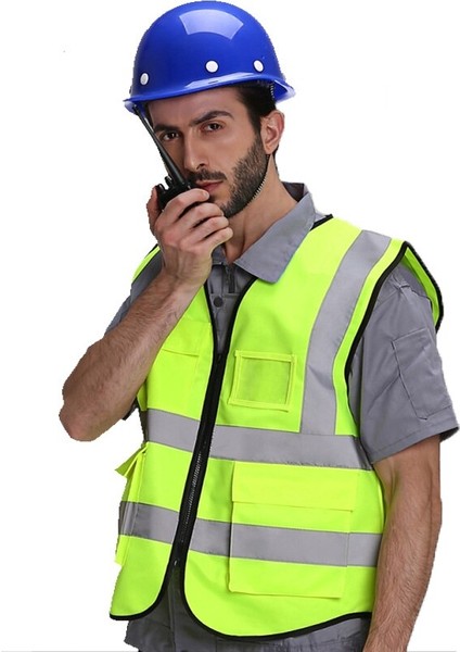 Merhaba Vıs Yönetici Yelek Yüksek Görünürlük Çalışma Yelek Yansıtıcı Güvenlik Giyim Tops Turuncu Sarı Mavi Kırmızı Altın Yeşil | Güvenlik Giyim (Yurt Dışından)