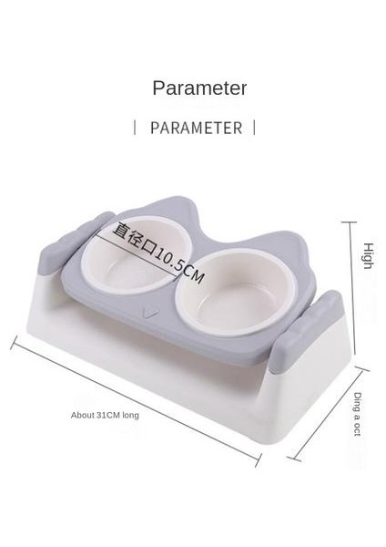 Plastik Evcil Hayvan Besleme Kasesi, Kayma Önleyici Uygun Boyun Koruması Pratik Korozyona Dayanıklı Evcil Hayvan Malzemeleri (Yurt Dışından)