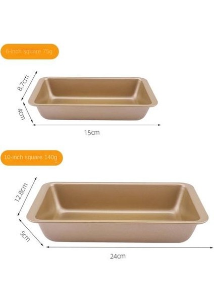 6/10 Inç Ekmek Tava Pişirme Aleti, Kek Pişirme Tavası, Yapışmaz Dikdörtgen Tava, (Yurt Dışından) fırsatları
