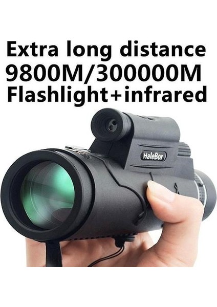 Ekstra Uzun 9800 M / 300000 M Pusula El Feneri Açısı Monoküler Teleskop Lazer Açık Yürüyüş Seyahat Taşınabilir Teleskop Moda Acc (9800-300000M) (Yurt Dışından)