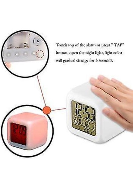 Renkli Çok Fonksiyonlu LED Çalar Saat - Stranger Things (Yurt Dışından)