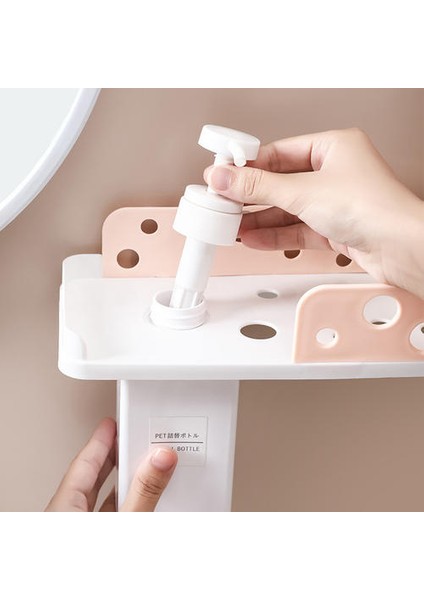 Banyo Tuvalet Vanity Rafı, Duvara Monte Duş Jel Rafı Yok Olmadan (Yurt Dışından) fırsatları