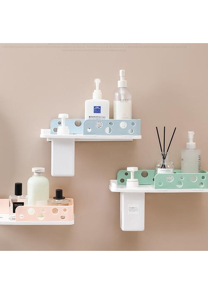 Banyo Tuvalet Vanity Rafı, Duvara Monte Duş Jel Rafı Yok Olmadan (Yurt Dışından) indirimleri
