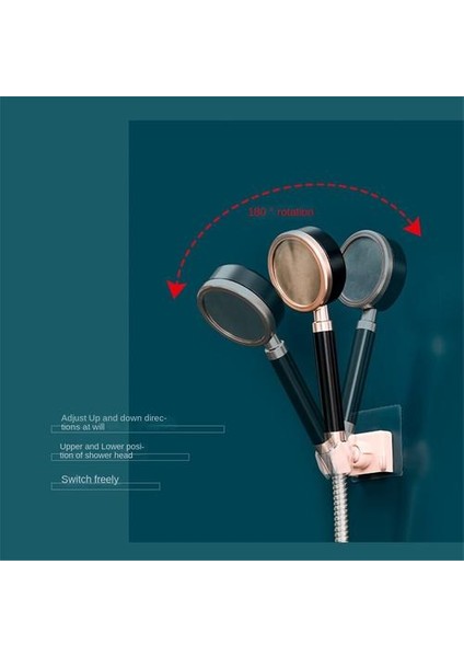 Plastik Duş Braketi, Su Geçirmez Duş Braketini Yumruklamadan Evrensel Disk (Yurt Dışından) modelleri