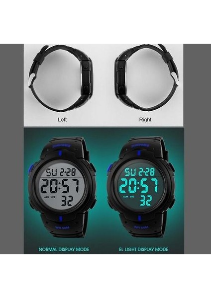 Skmei 1068 Men Waterproof Outdoor Sports Digital Watch Student Fashion Watch (Yurt Dışından)