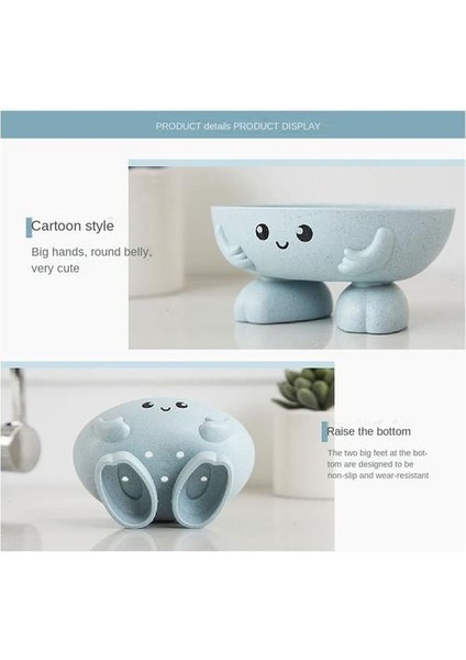 Buğday Saman Sabun Kutusu, Karikatür Deseni Üç Boyutlu Sabun Kutusunu Boşaltabilir (Yurt Dışından) indirimleri