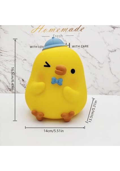 Sevimli Ördek Şeklinde Kumbara Dayanıklı Para Kutusu Tasarruf Sağlayabilir ve Amp;coin Güvenli Kasa Alıcı Süsler (14 * 13.5 * 16.5 Cm) (Yurt Dışından)