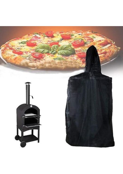 Bahçe Avlu Barbekü Izgara Su Geçirmez Kapak Açık Pizza Soba Kapak Toz Geçirmez Yağmur Kemeri Çekme Halat Açık Koruyucu Kapak (65X54X122 Cm) (Yurt Dışından) fiyatları