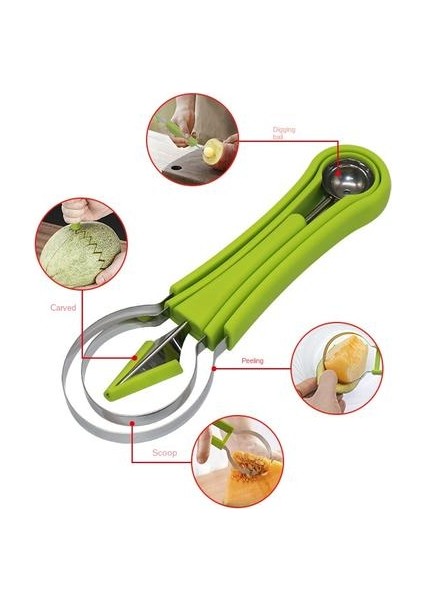 2pcs Hanehalkı Üç-One Meyve Kesici, Paslanmaz Çelik Çok Amaçlı Meyve Kazmeni, Taşınabilir Kazma Mutfak Aleti (Yurt Dışından) fiyatları