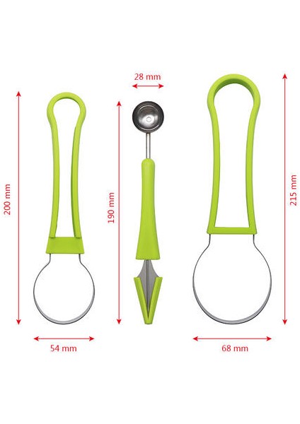 2pcs Hanehalkı Üç-One Meyve Kesici, Paslanmaz Çelik Çok Amaçlı Meyve Kazmeni, Taşınabilir Kazma Mutfak Aleti (Yurt Dışından) modelleri