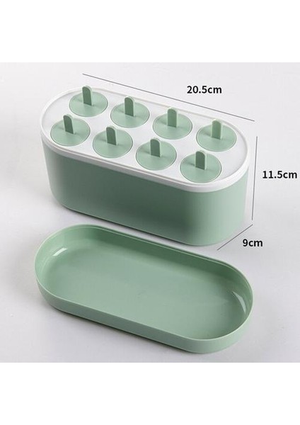 1 Pc 6 Veya 8 Delikli Dondurma Kalıbı, Yüksek Plastik Malzeme, Çift Katmanlı Çözülme, Kapaklı Üst Katman, Kaymaz Sap (Yurt Dışından)