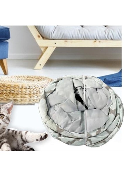 Katlanabilir Pratik Kedi J Şekilli Tünel Pet Kitty Eğitim Interaktif Eğlenceli Oyuncak Tünel Tavşan Kedi Hayvan Oyunu Borusu | Kedi Oyuncakları (90 * 62 * 25 Cm) (Yurt Dışından) fırsatları